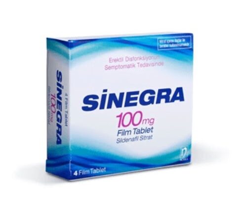 Sinegra 100 mg 4 Tablet Orjinal Sertleşme Hapı