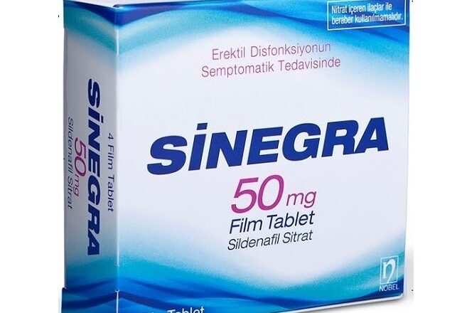 Sinegra 50 mg 4 Tablet Sertleşme Ereksiyon Hapı
